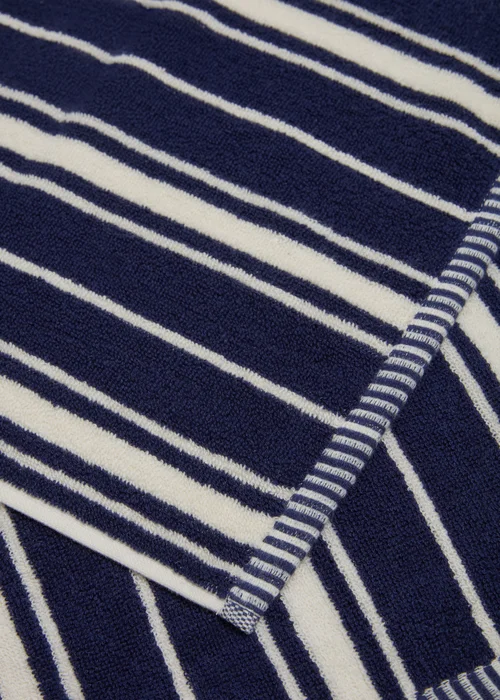 Navy Stripe Hand Towel - Hand Towel Image 2