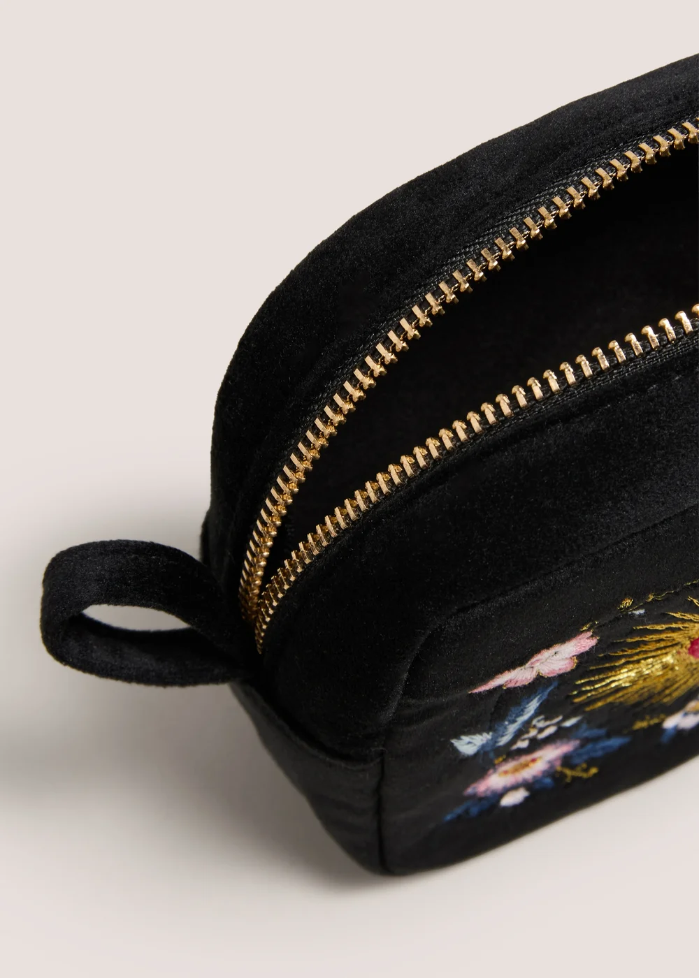 Black Small Decadence Makeup Bag Image 2