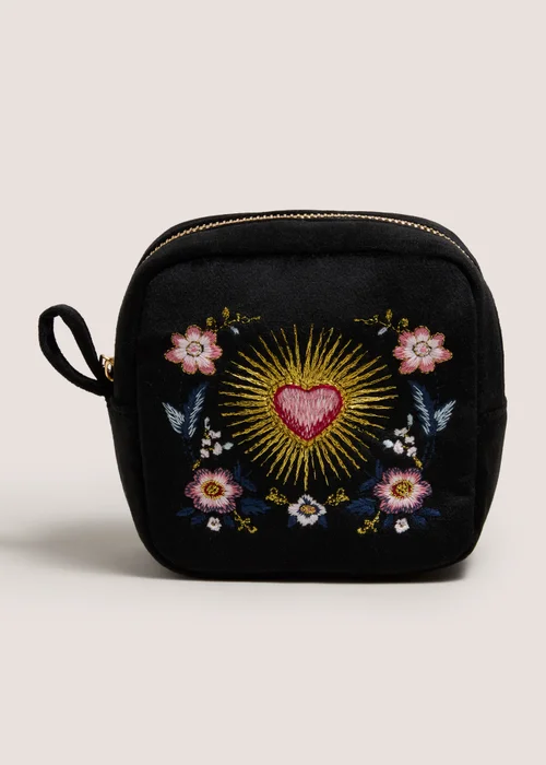 Black Small Decadence Makeup Bag Image 1