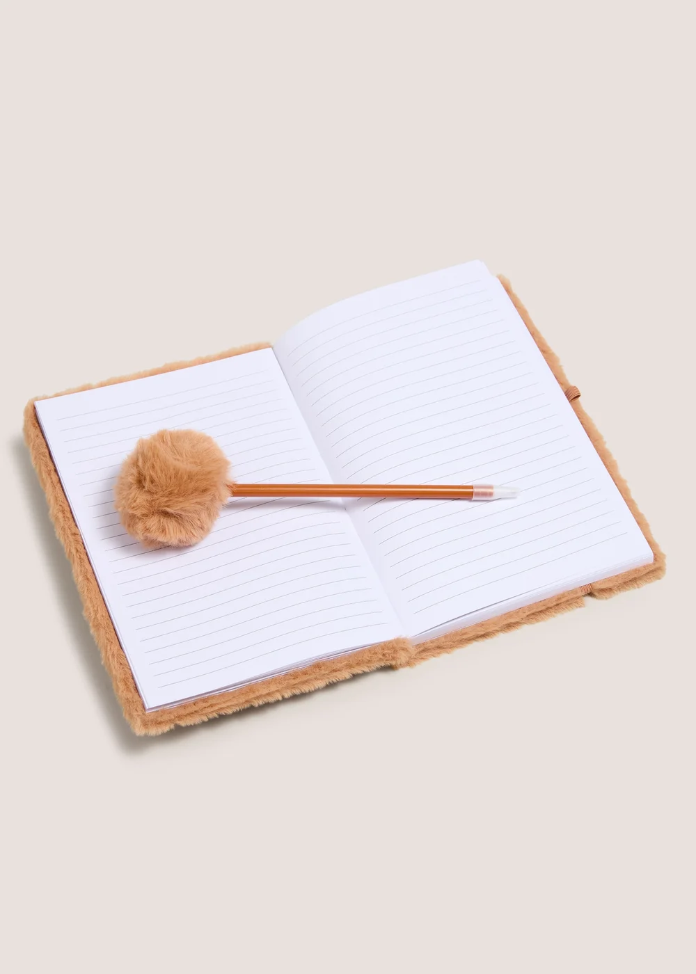 Brown Patch Bear Notebook & Pen Image 2