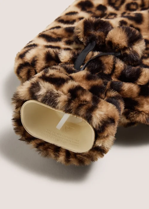 Leopard Faux Fur Hot Water Bottle Image 2
