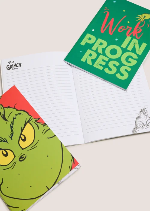 3 Pack Grinch Christmas Notebooks Image 2