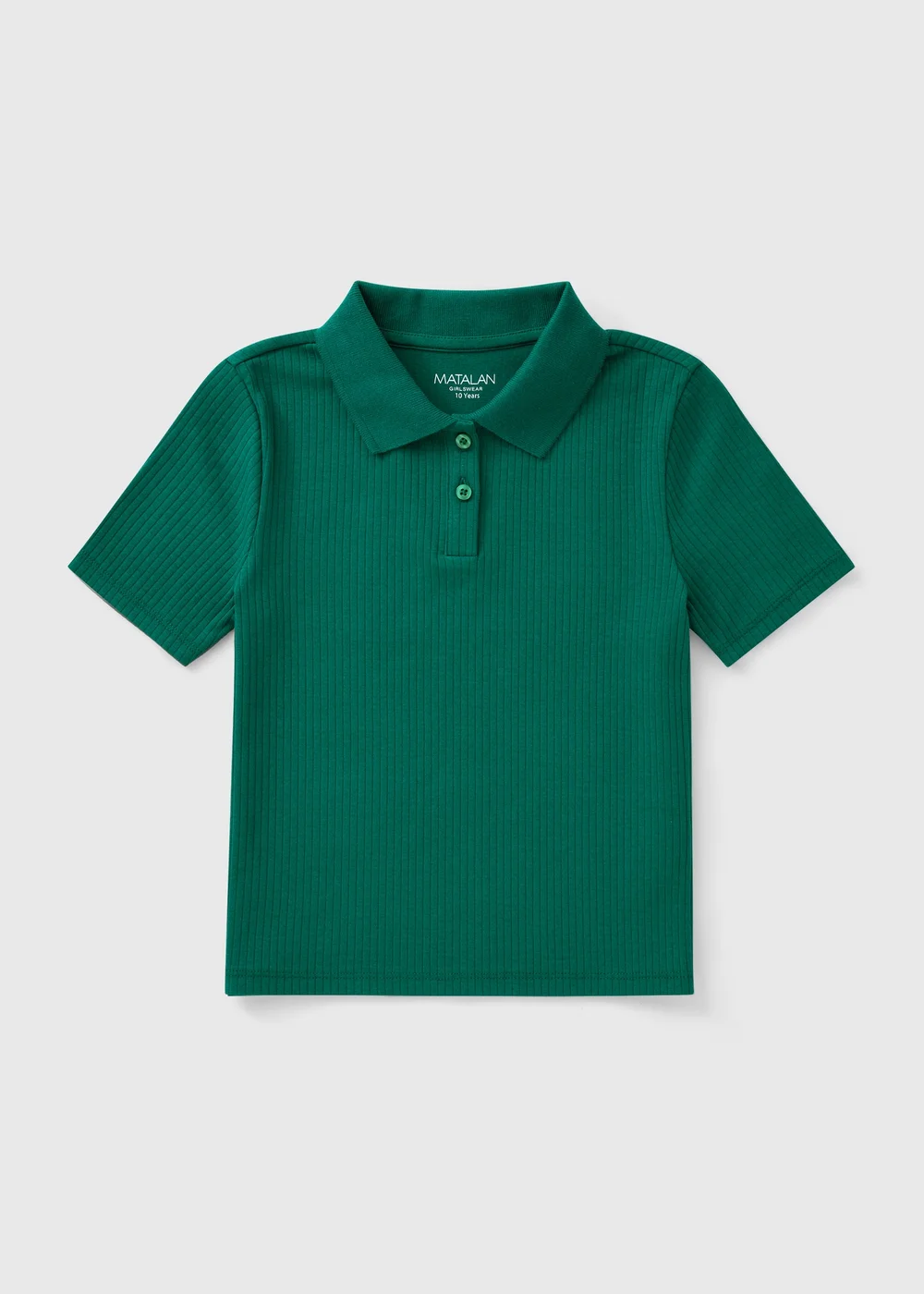 Girls Green Short Sleeve Polo T-Shirt (7-15yrs) - 7 Yrs Image 1