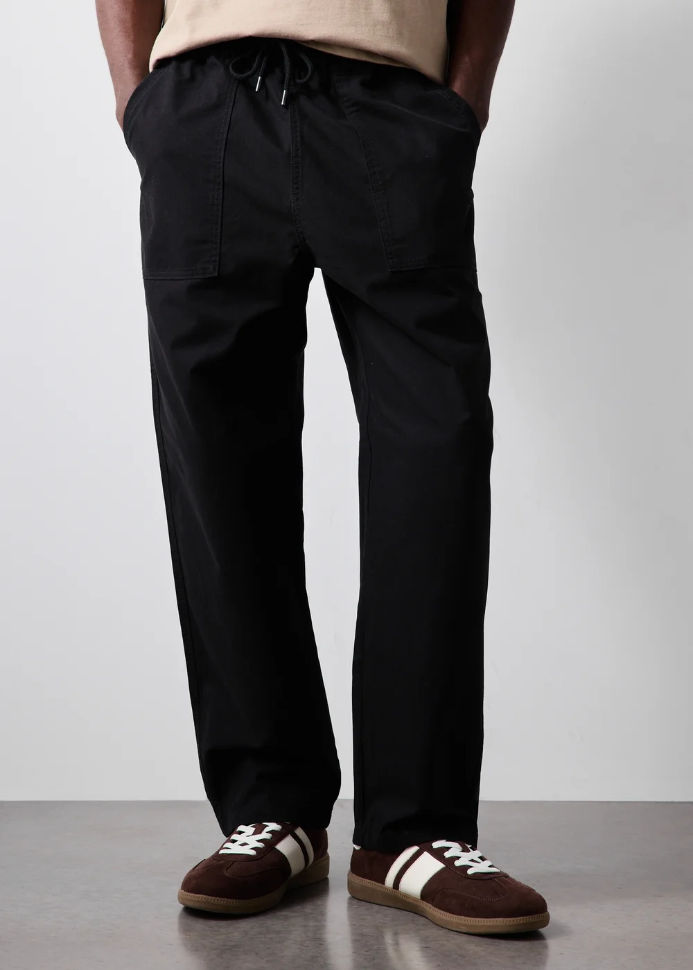 Black Fatigue Trousers - S Image 2