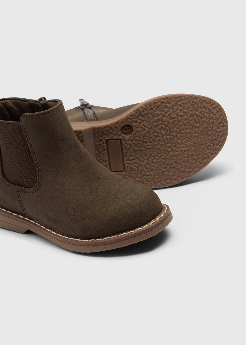 Boys Brown Chelsea Boots (Younger 4-12) - 4 Infants Image 2