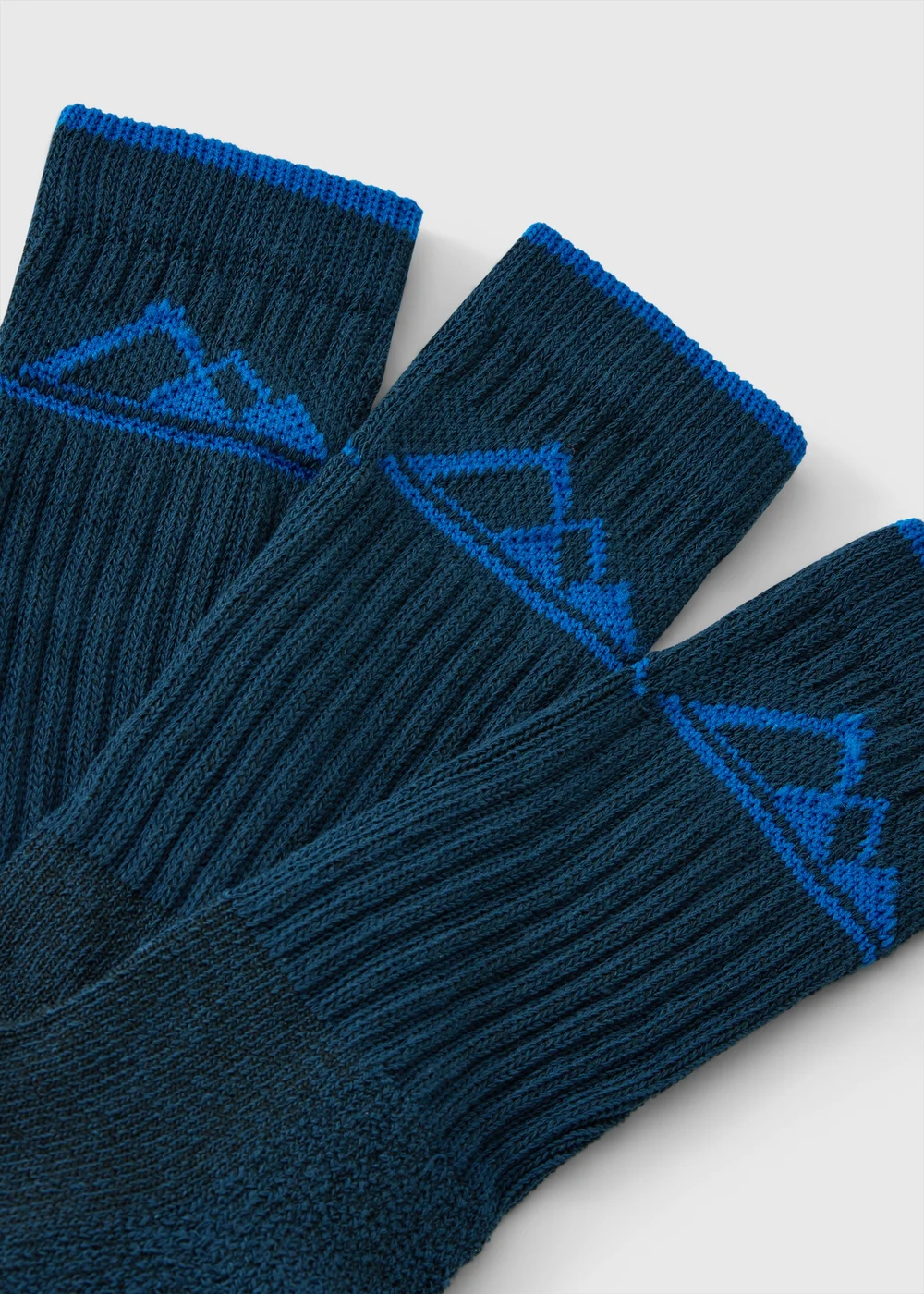 3 Pack Blue Socks - Sizes 6-11 Image 2