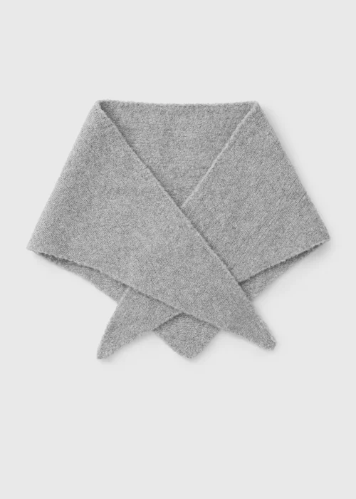 Grey Triangle Scarf - One Size Image 1