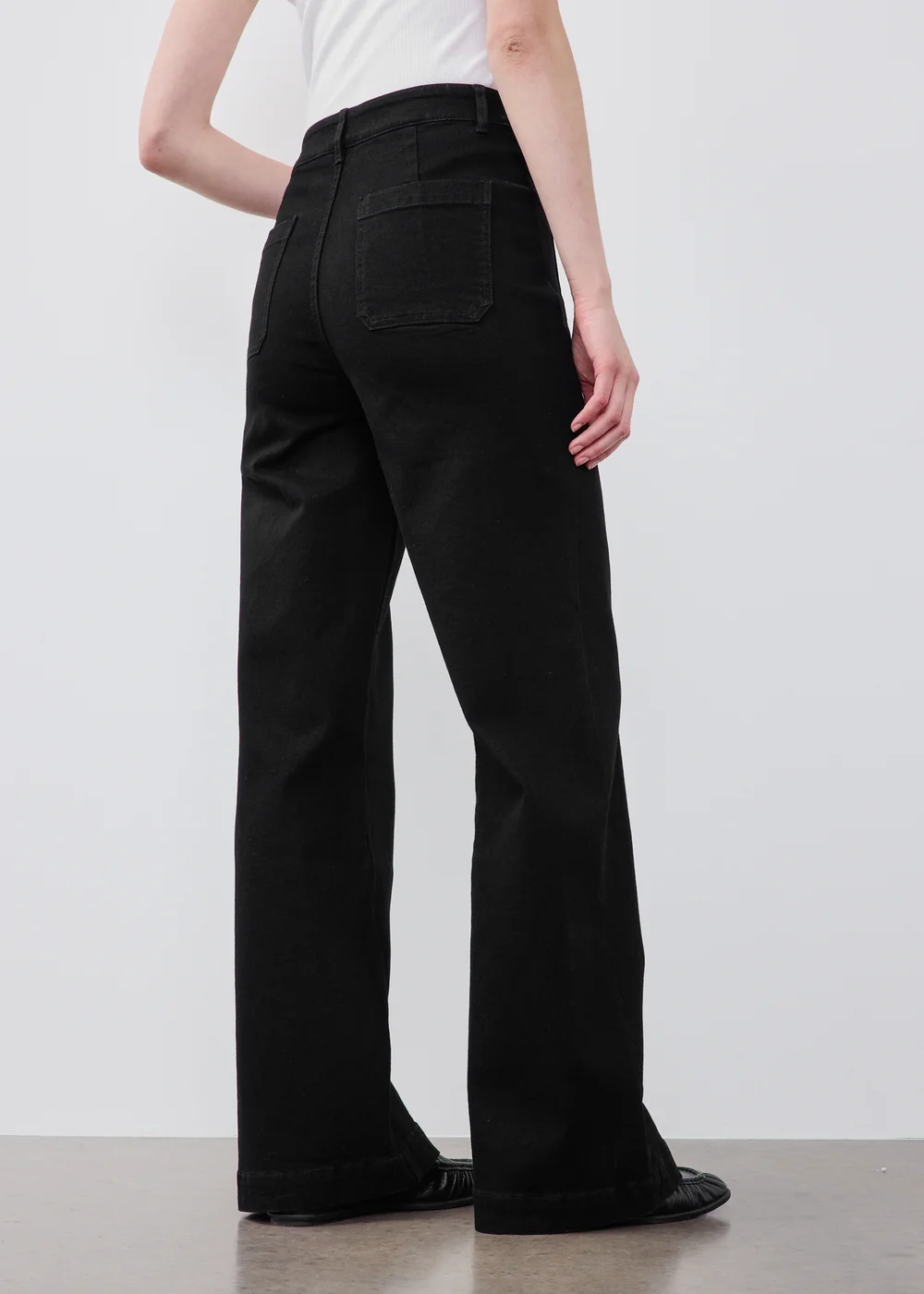 Black Pocket Front Jeans - 8/L29 Image 2