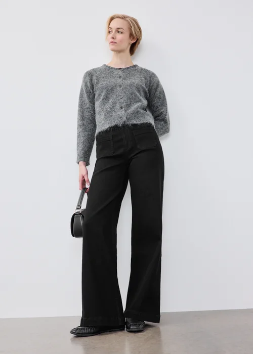 Black Pocket Front Jeans - 8/L29 Image 3