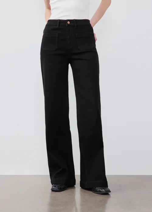 Black Pocket Front Jeans - 8/L29 Image 4