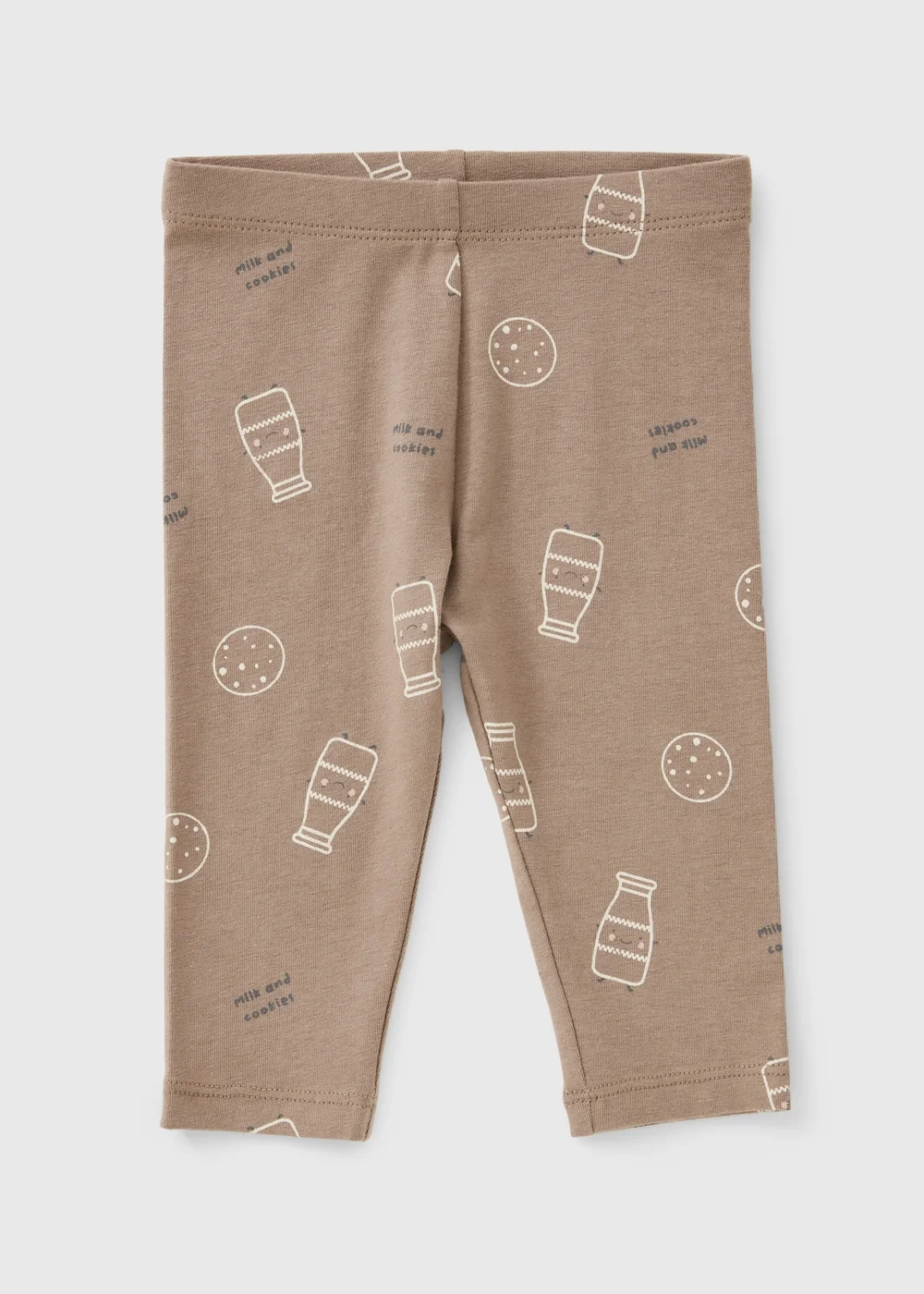 Baby Brown Milk & Cookies Print Leggings (1-23 Months) - Up to 1 Month Image 1