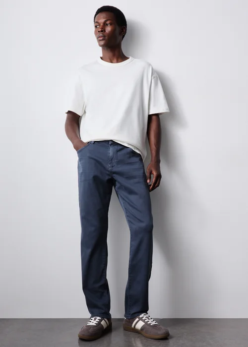 Blue 5 Pocket Trousers - 30 Waist Regular Image 1