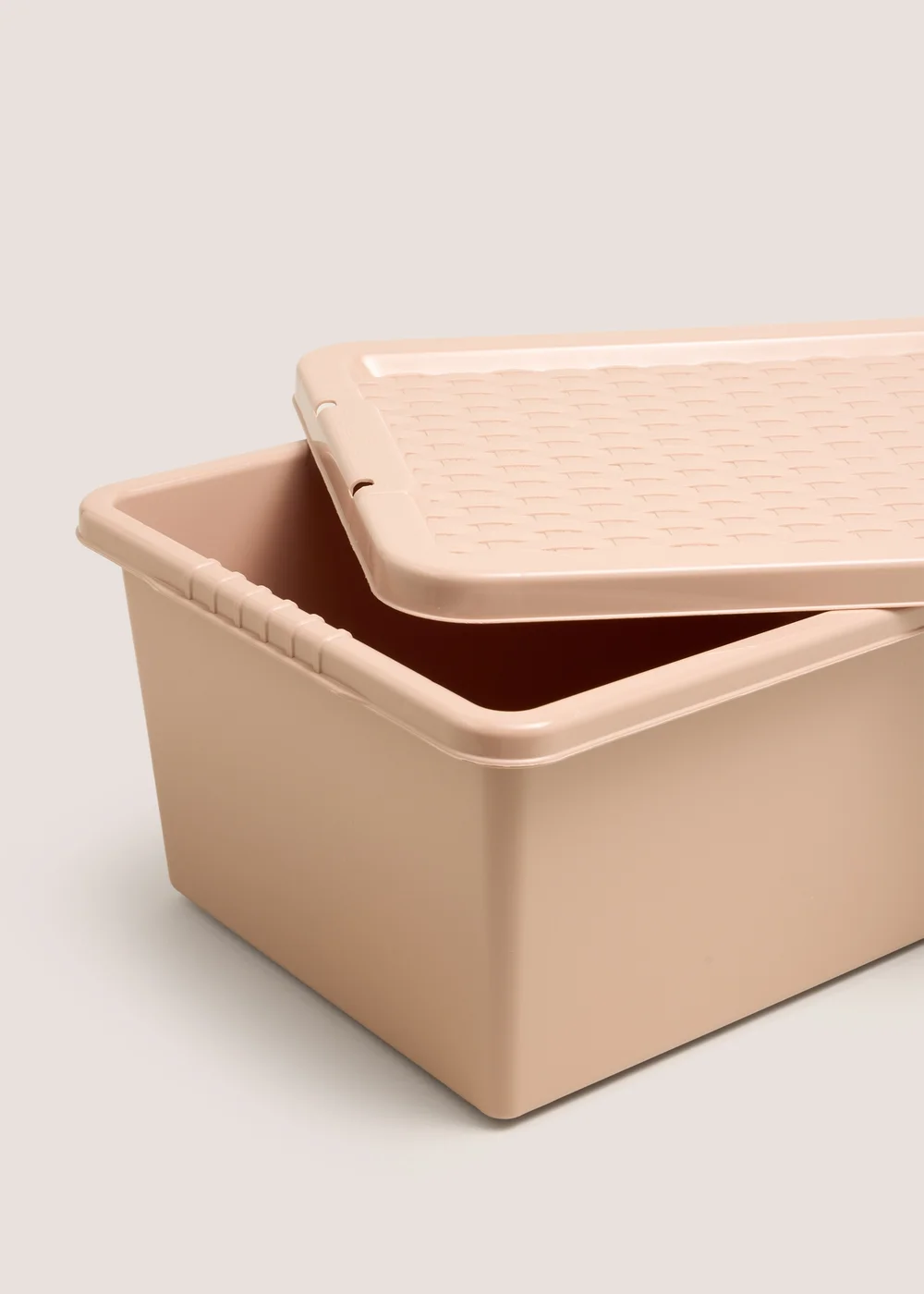 Taupe 12L Storage Box with Lid Image 2