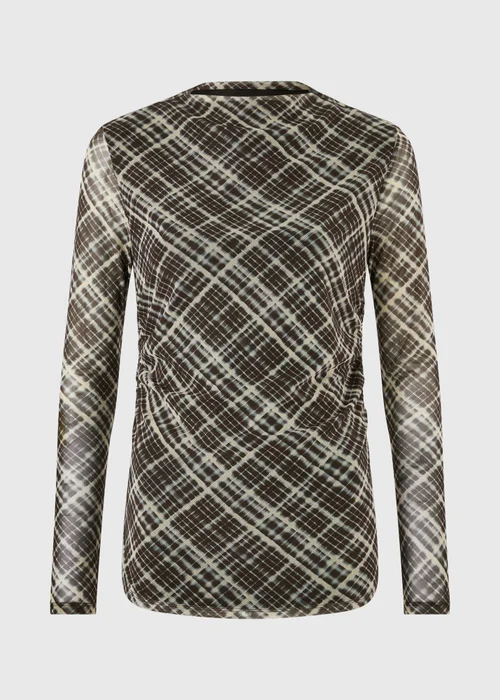 Black Check Co Ord Mesh Top - 8 Image 5