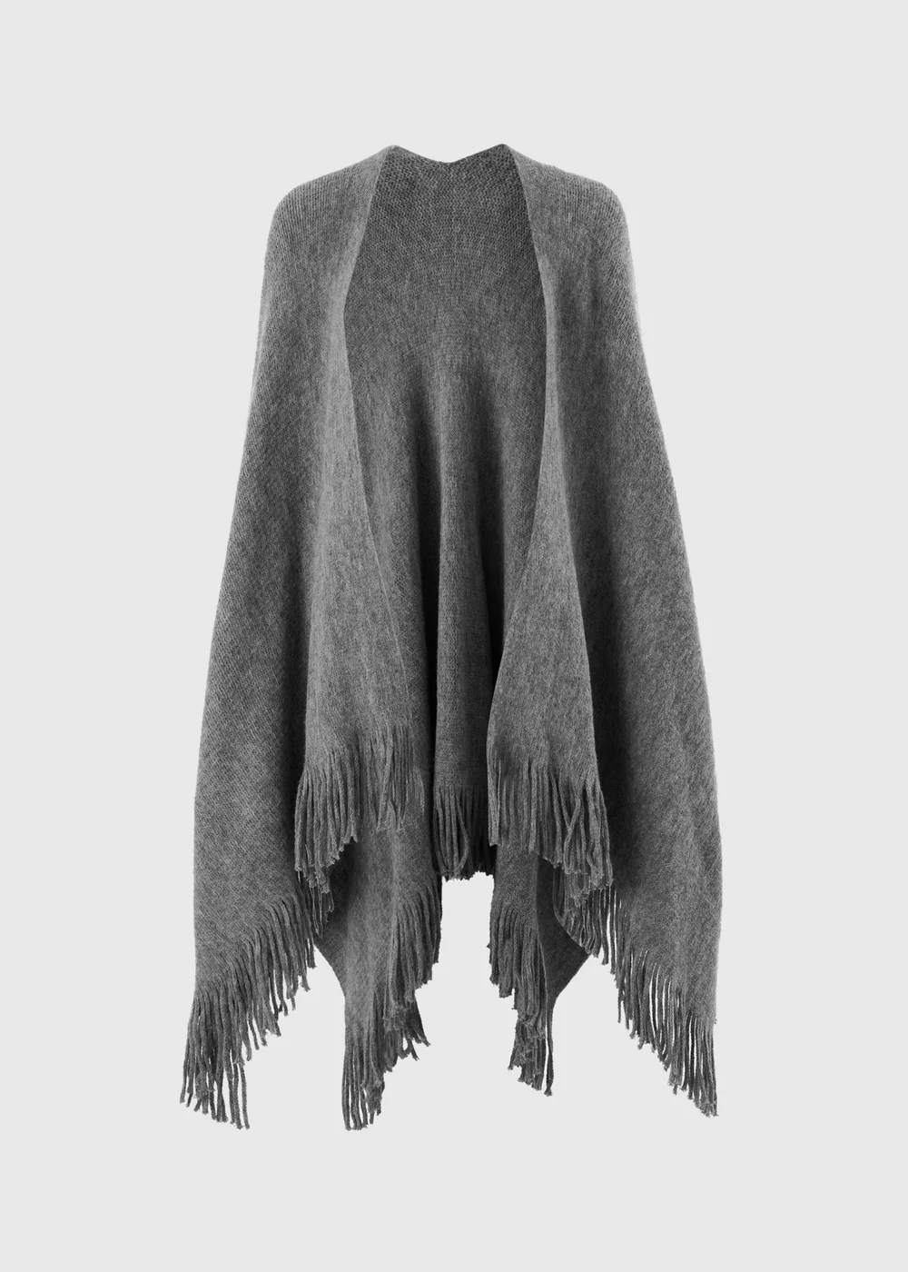 Grey Basic Shawl - One Size Image 1