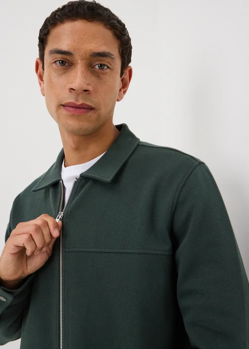 Green Twill Jersey Jacket - S Image 3
