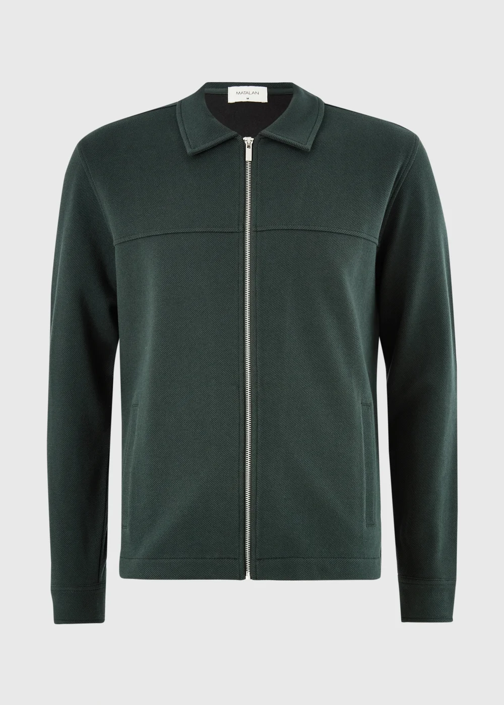 Green Twill Jersey Jacket - S Image 4