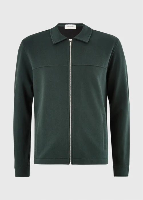 Green Twill Jersey Jacket - S Image 4