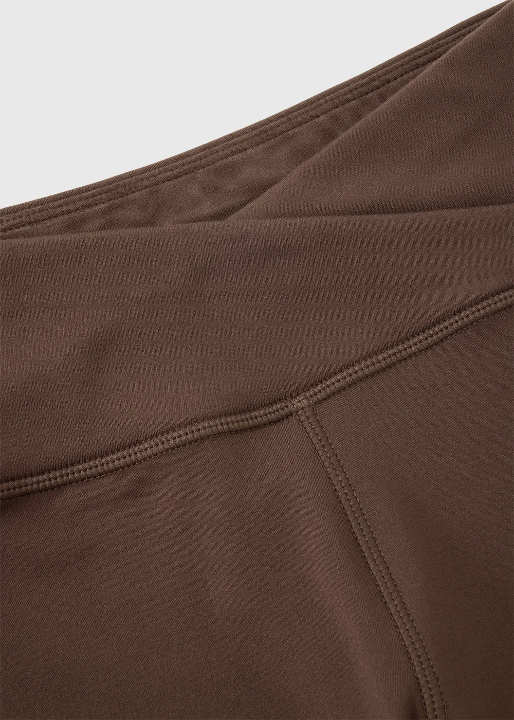Girls Brown Cross Waist Flare Leggings (7-15yrs) - 7 Yrs Image 2