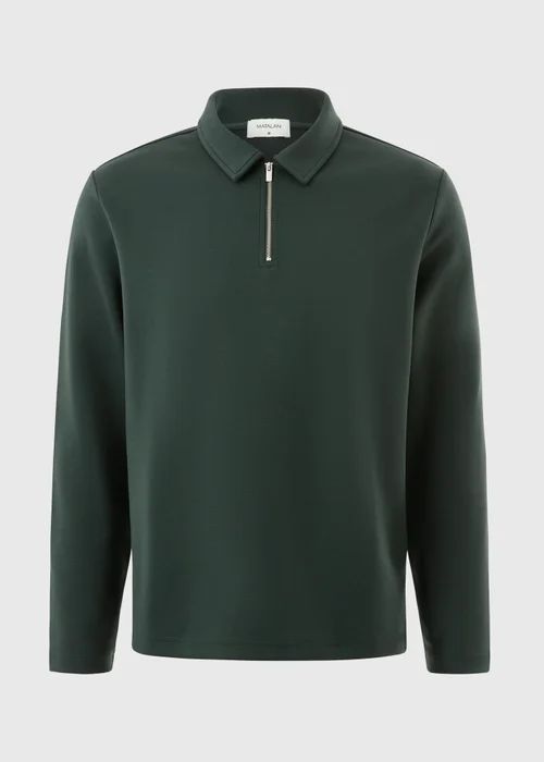 Green Long Sleeve Polo - S Image 5