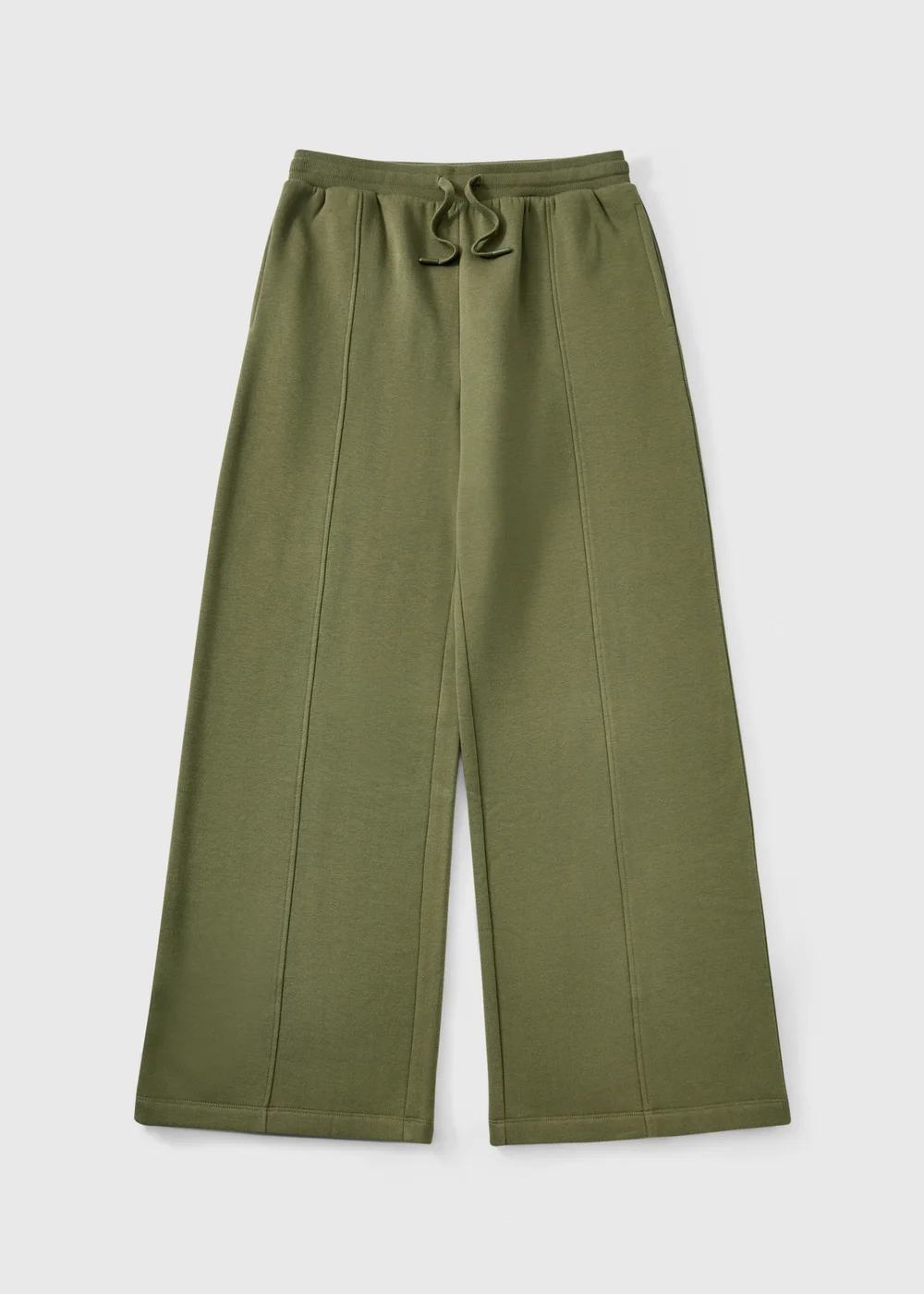 Khaki Wide Leg Jogger - XS Image 1