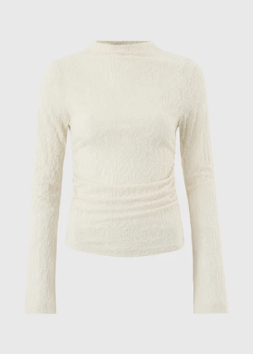 Cream Jacquard Top - 8 Image 5
