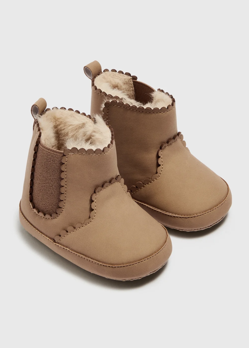Baby Tan Soft Sole Chelsea Boots - 6-9 months Image 1