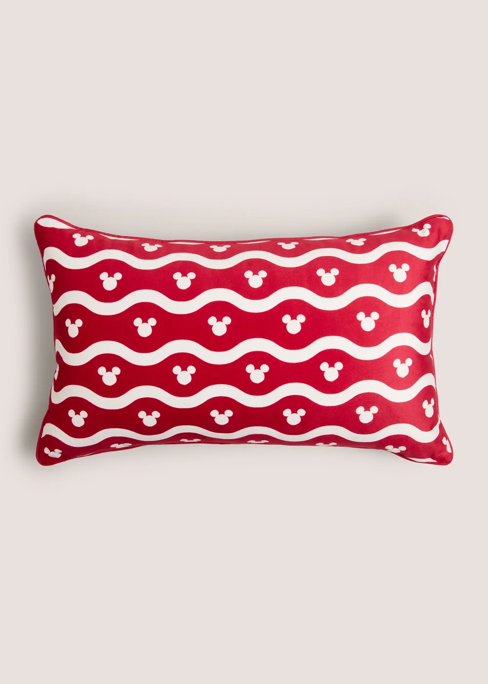 Mickey Mouse Cream Embroidered Cushion Image 2