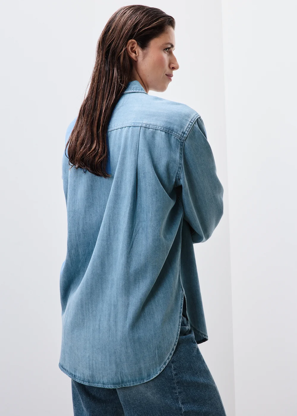 Denim Mid Blue Pocket Shirt - 12 Image 2