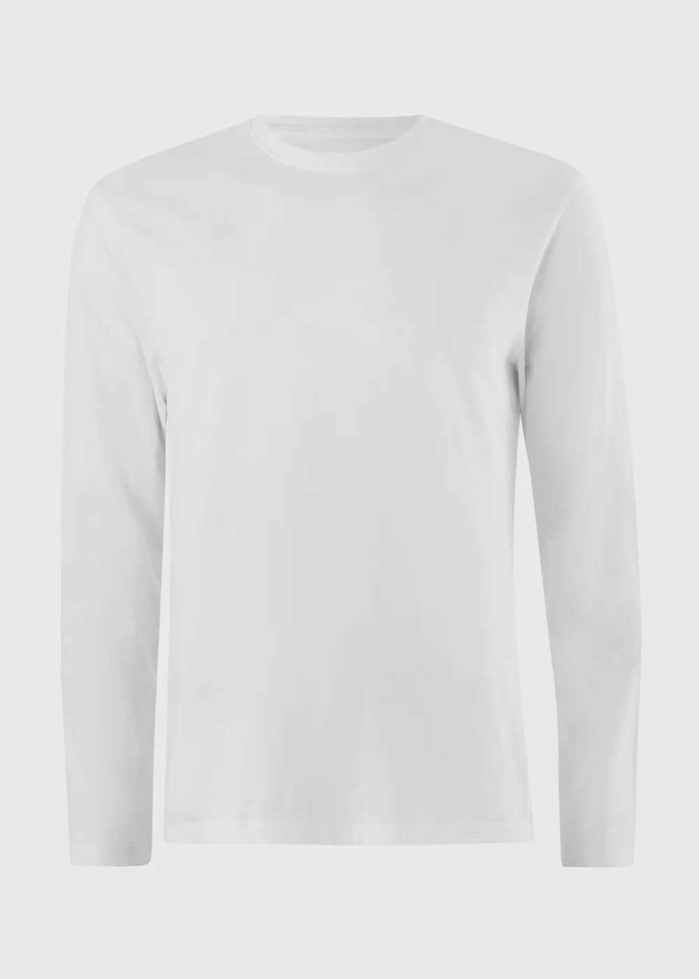 White Basic Crew Neck T-Shirt - XS Image 4