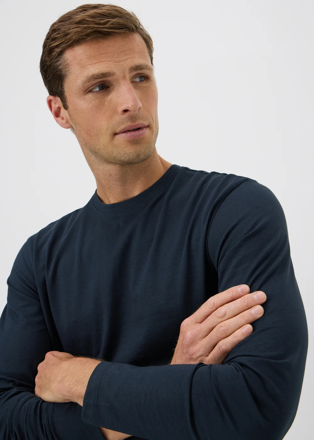 Navy Basic Crew Neck T-Shirt - XS Image 3