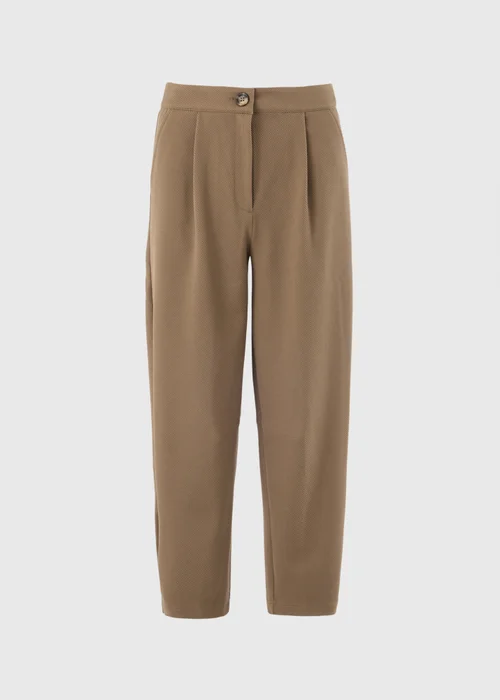 Camel Barrel Leg Trousers - 8/L29 Image 4