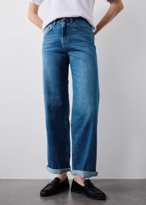 Mid Wash Boyfriend Jeans - 24/L29 Image 1