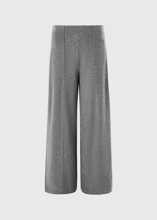 Charcoal Soft Touch Wide Leg Co Ord Trousers - 8/L29 Image 4