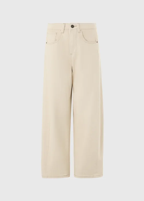 Ecru Barrel Leg Jeans - 24/L29 Image 5