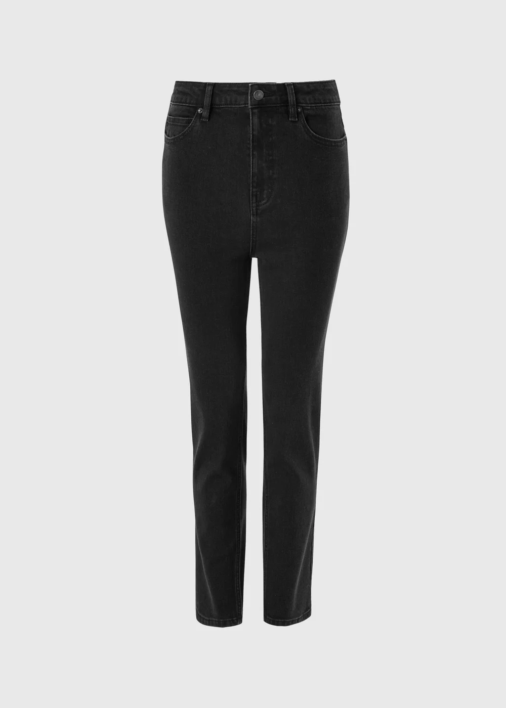 Black Stretch Cigarette High Rise Jeans - 24/L29 Image 5