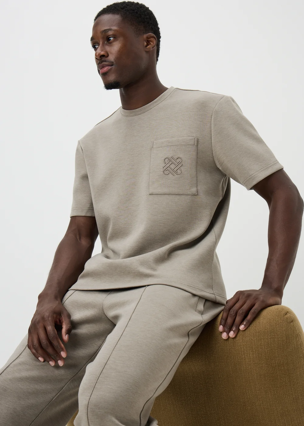 Stone Smart Logo Co Ord T-Shirt - S Image 1