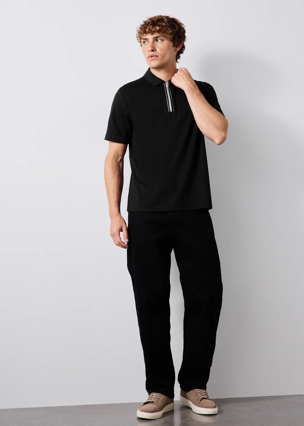 Black Soft Touch Cotton Polo Shirt - XS Image 1