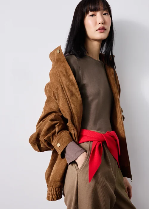 Chocolate Brown Long Sleeve Top - 8 Image 1
