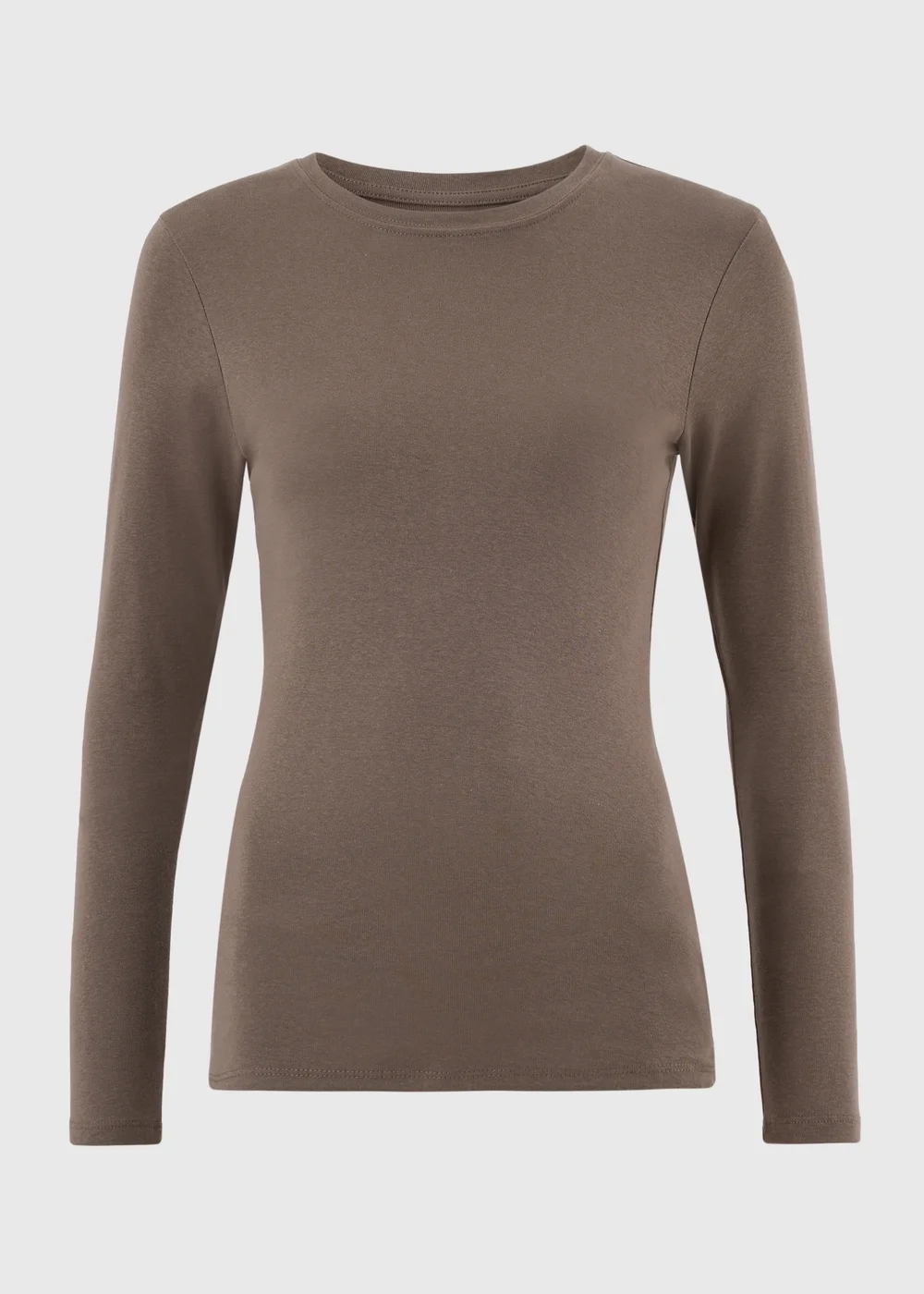 Chocolate Brown Long Sleeve Top - 8 Image 1