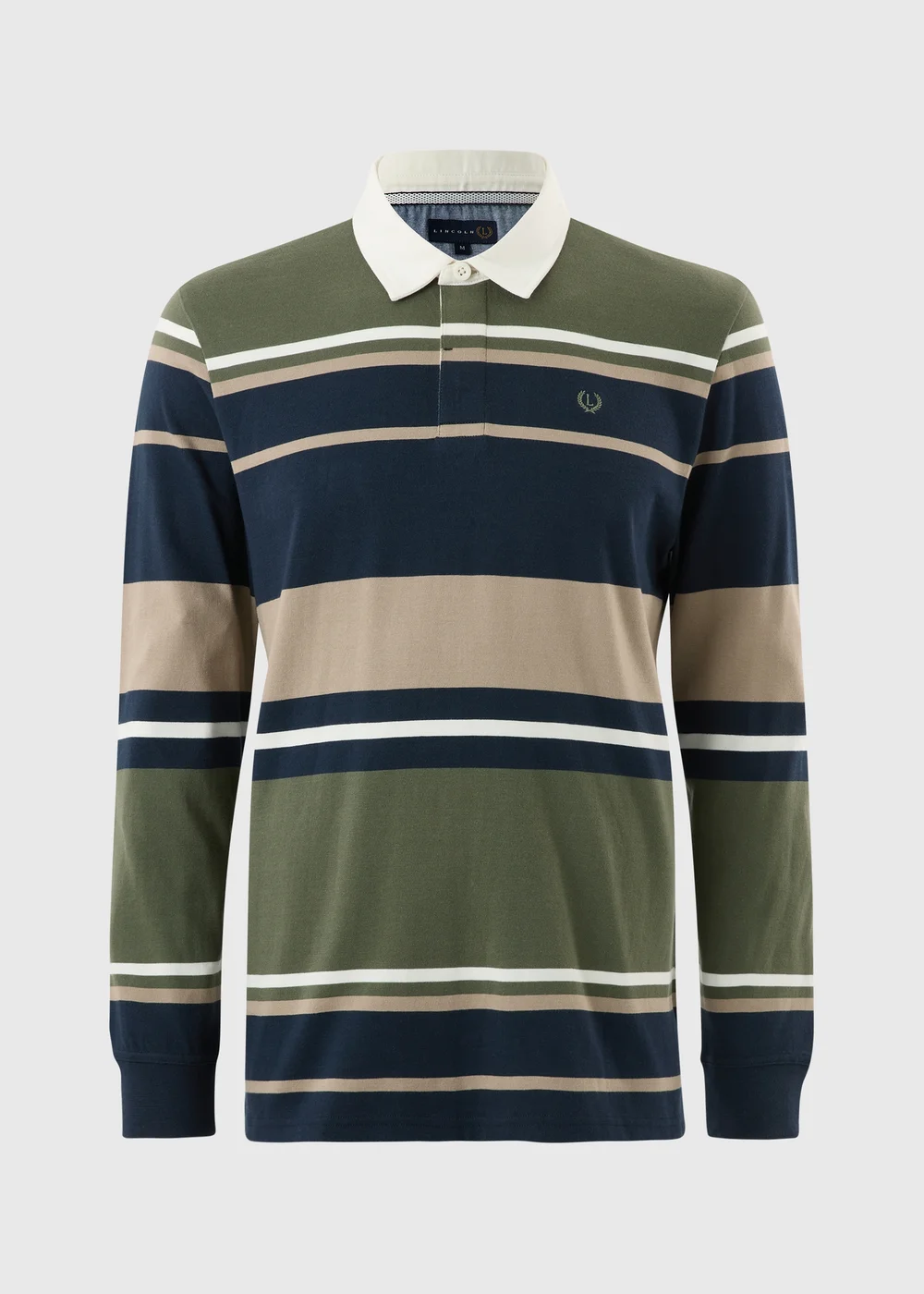 Lincoln Green Striped Rugby Shirt - S Image 5