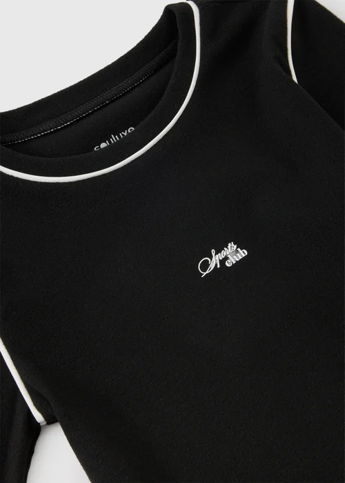 Girls Black Long Sleeved Sports Top (7-15yrs) - 7 Yrs Image 2