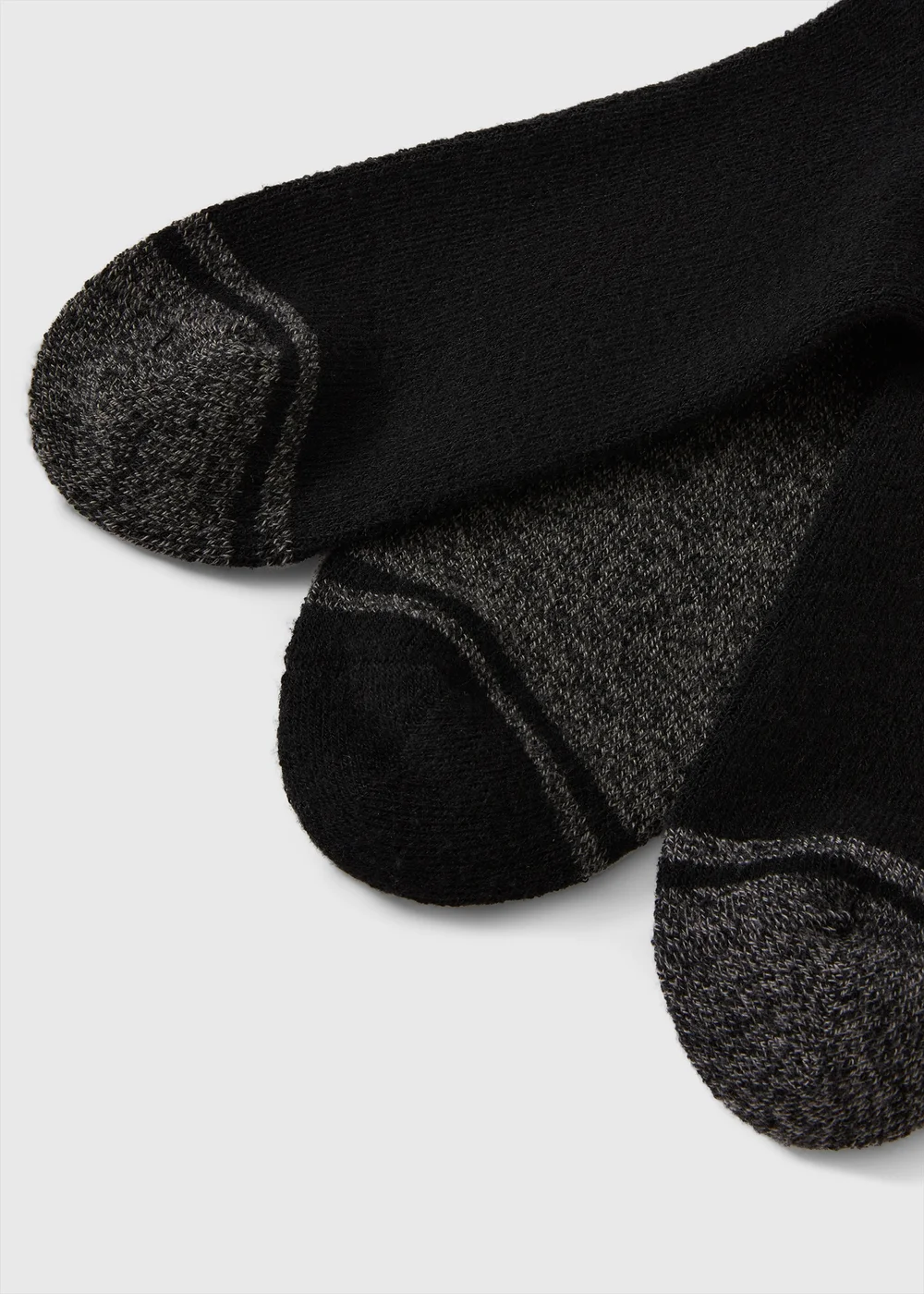 3 Pack Black Thermal Socks - 6-8.5 Image 2