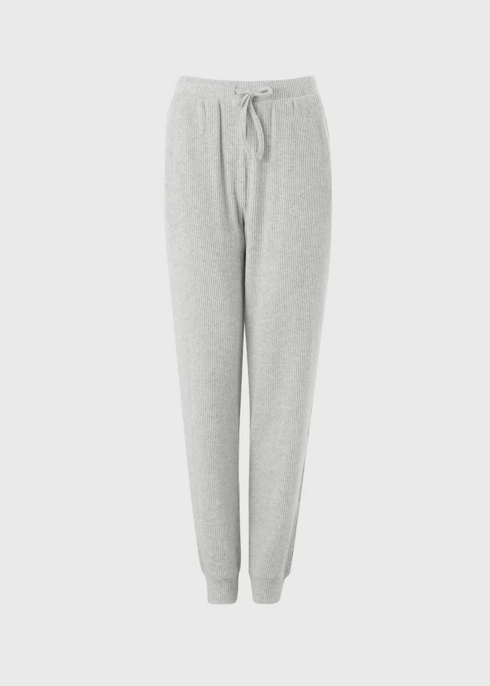 Grey Ribbed Jogging Bottoms - XS Image 2