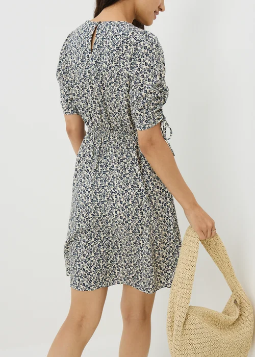Navy Floral Mini Tea Dress - 8 Image 2