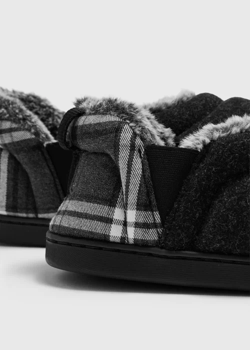 Charcoal Closed Back Slippers - 6 Image 2