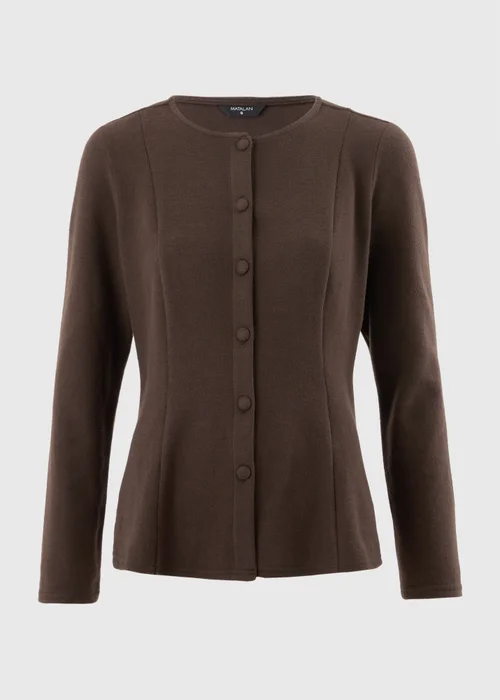 Brown Soft Touch Co Ord Peplum Top - 8 Image 4