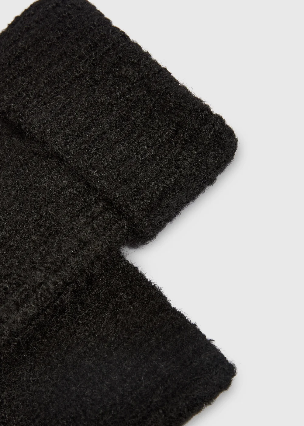 Black Dry Ribbed Gloves - One Size Image 2