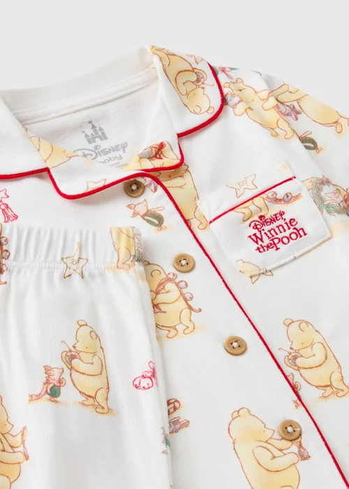 Baby Cream Winnie The Pooh Pyjamas (Newborn-12 Months) - 0-3 months Image 2
