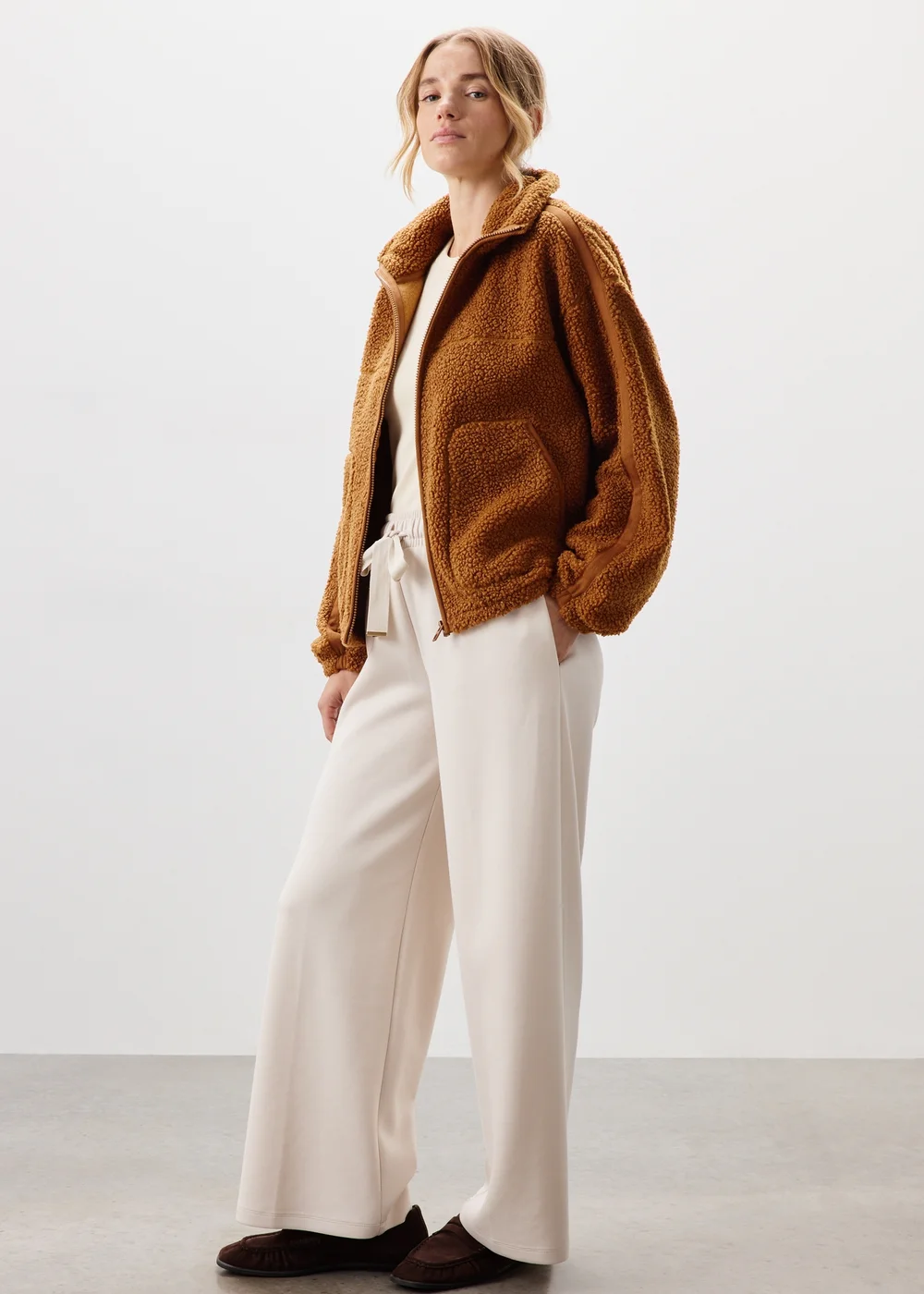 Ginger Tapered Borg Jacket - XS Image 4